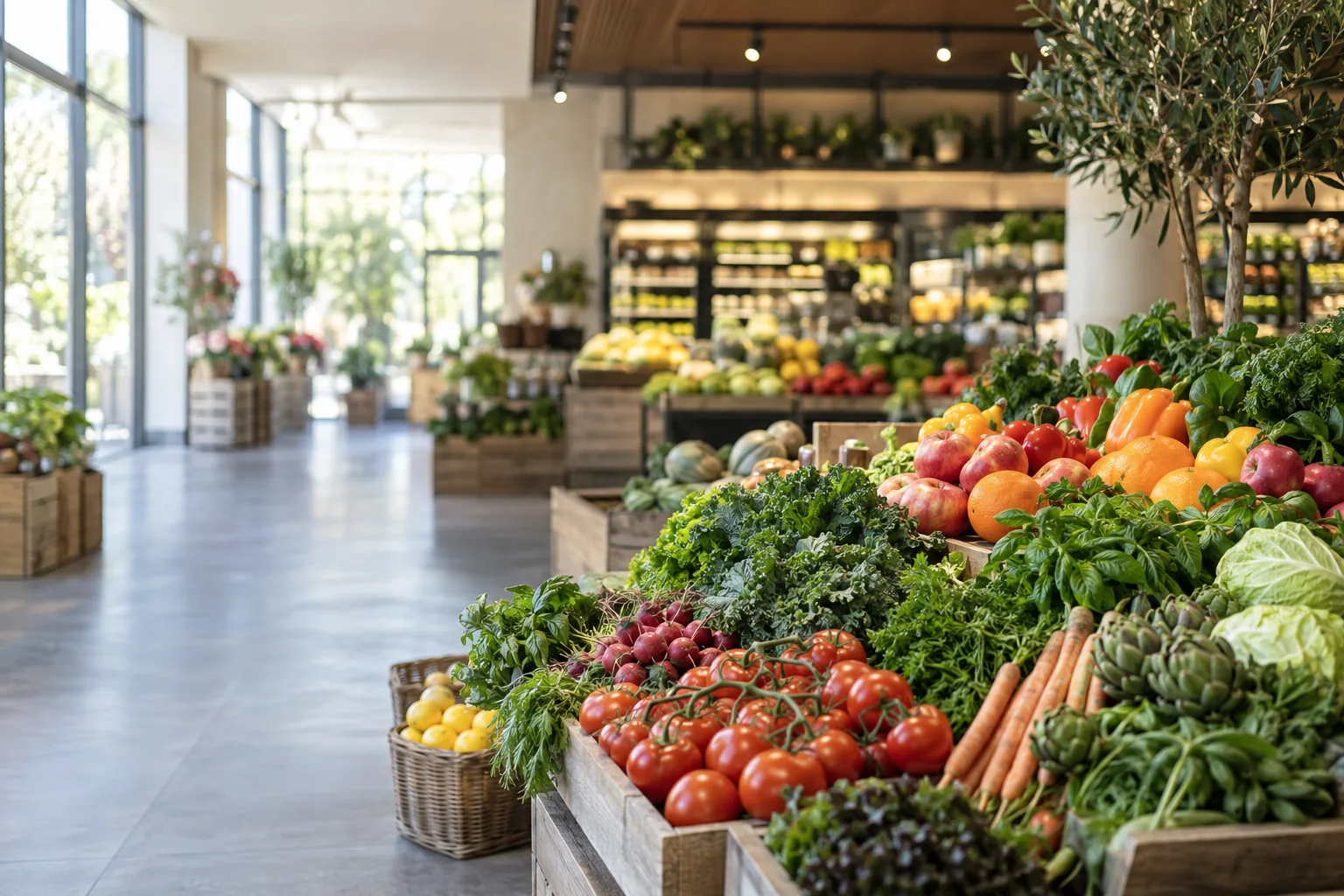 Fruta dhe perime të freskëta në Market Hoti, Muriqan