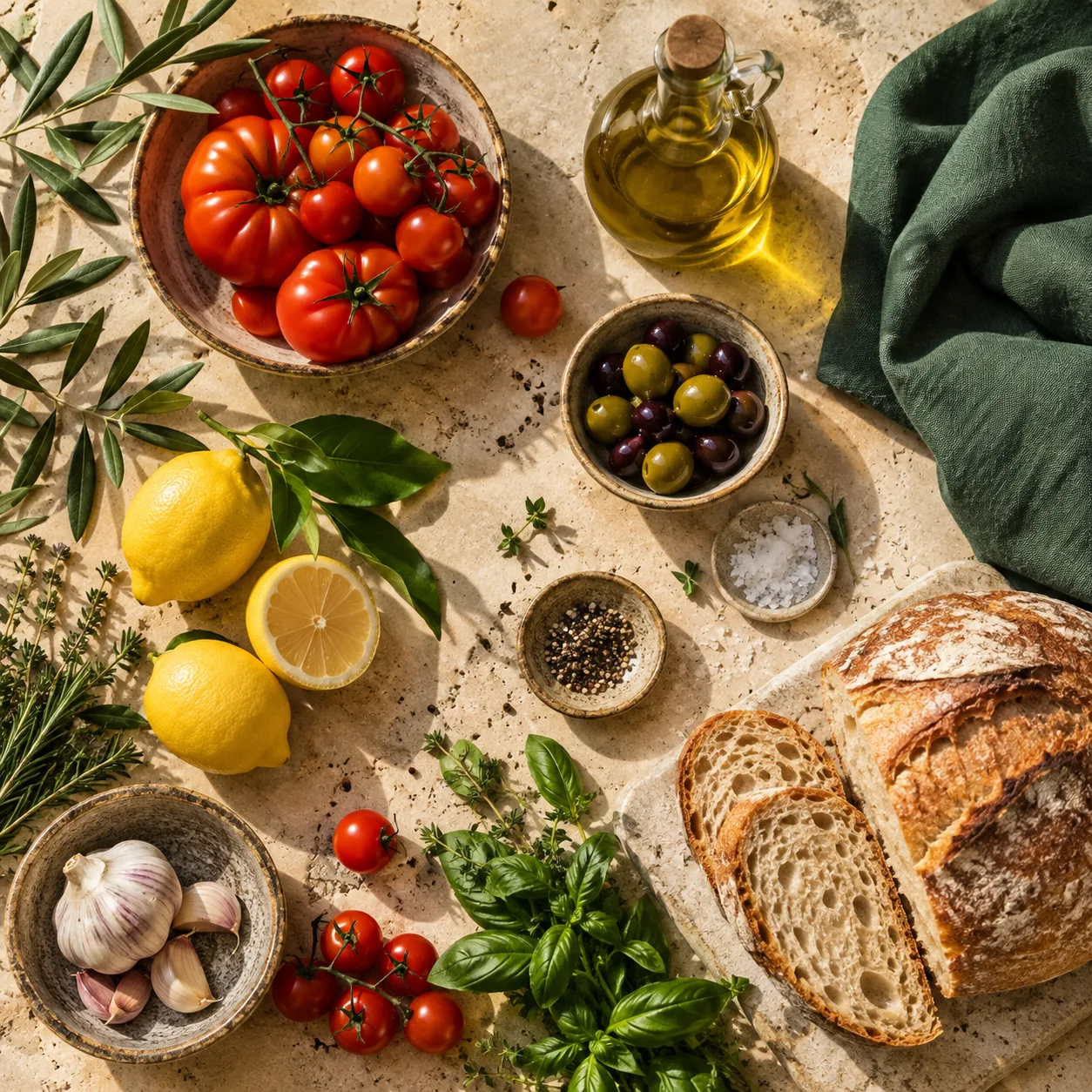 Produkte mesdhetare të freskëta nga Market Hoti